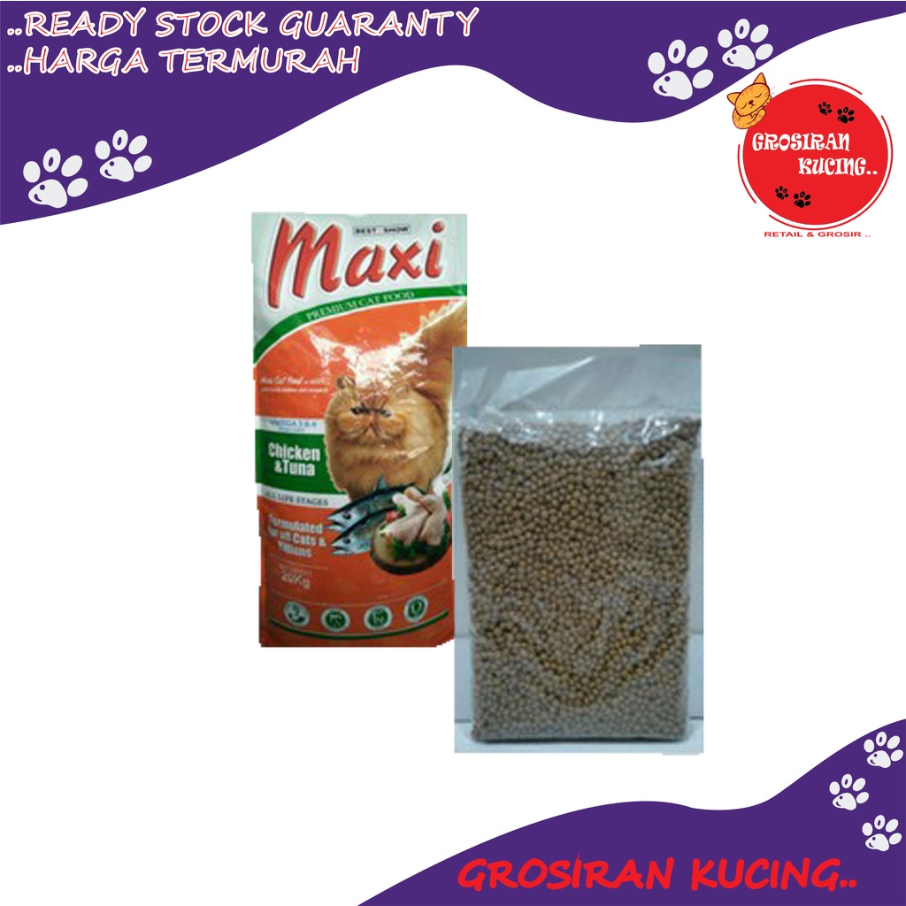 Maxi Cat Food Chicken with Tuna Makanan Kucing fresh pack