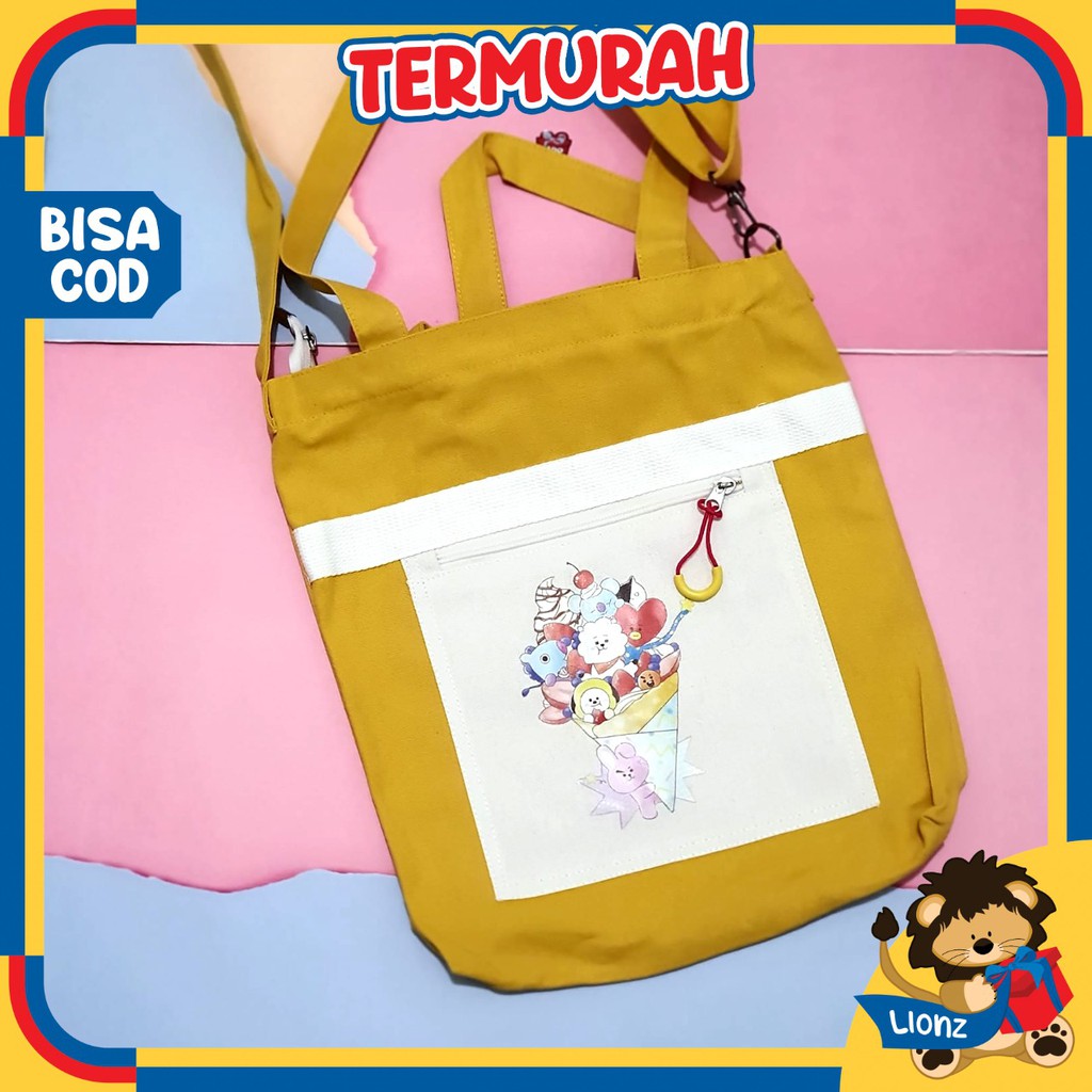 Tas Totebag BT21 kanvas