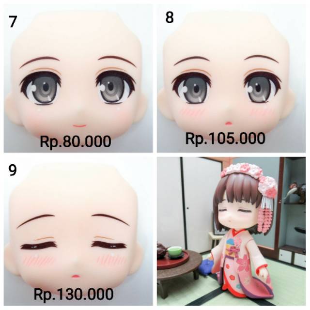 1114 Nendoroid Megumi Kato Kimono Faceplate Saekano Split Part Muka