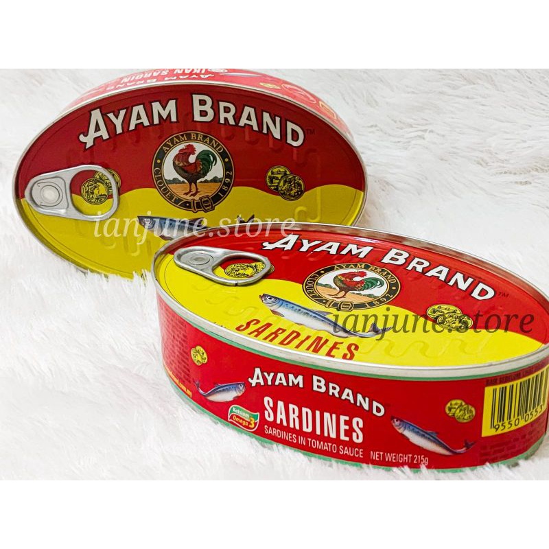 

Ikan Sardines Ayam Brand 215gram / Sardines With Tomato Sauce / Sardine Fish / Ikan