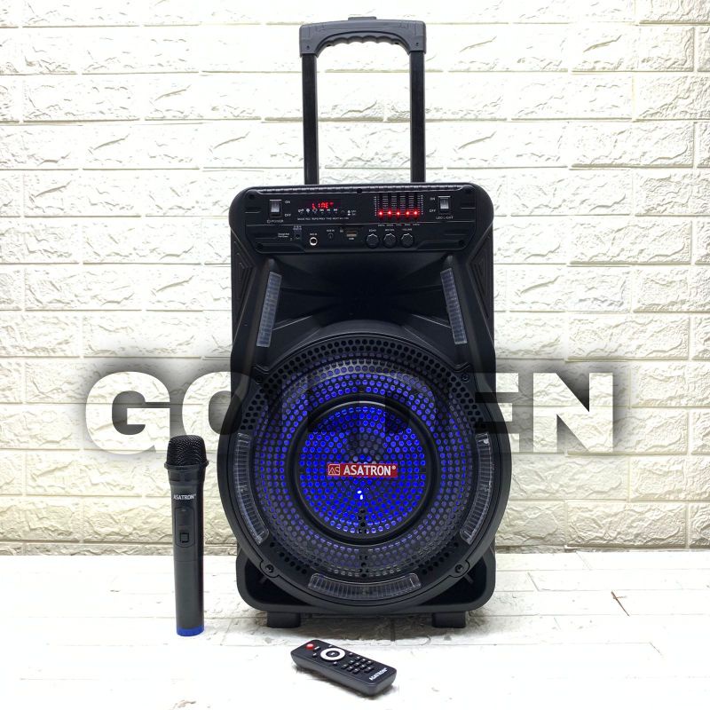 Speaker Portable Wireless Asatron VENUS HT 8880 UKM Original 12 inch Bluetooth