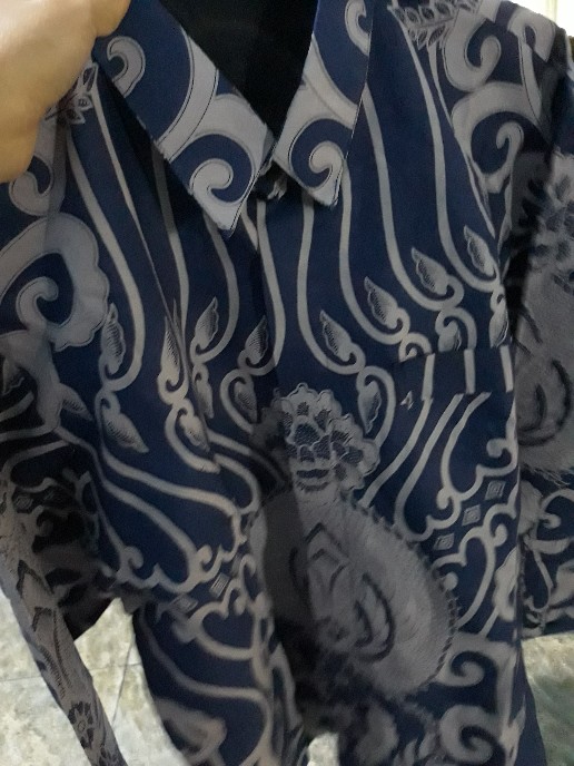 Kamandanu Blue Kemeja Batik Pria Lengan Panjang By Batik Anjani