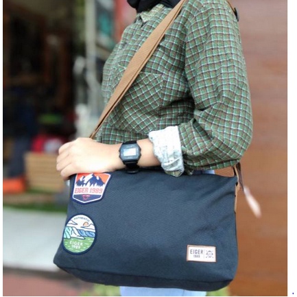 Tas Selempang 𝗘𝗶𝗴𝗲𝗿1989 Pathway Shoulder Bag S 5240 Original Produk ARS