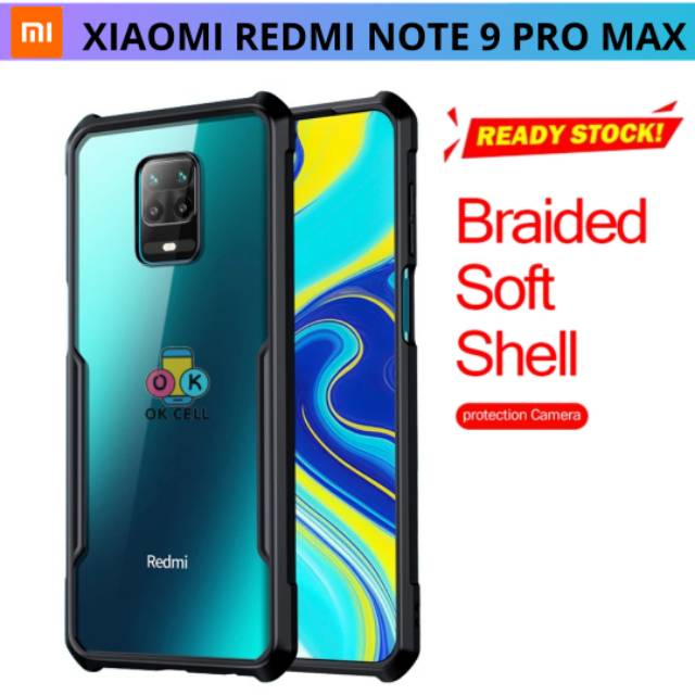 Case Xiaomi Redmi Note 9 Pro Max Softcase ShockProof-Hardcase Redmi Note 9pro Max Armor Shock Proof