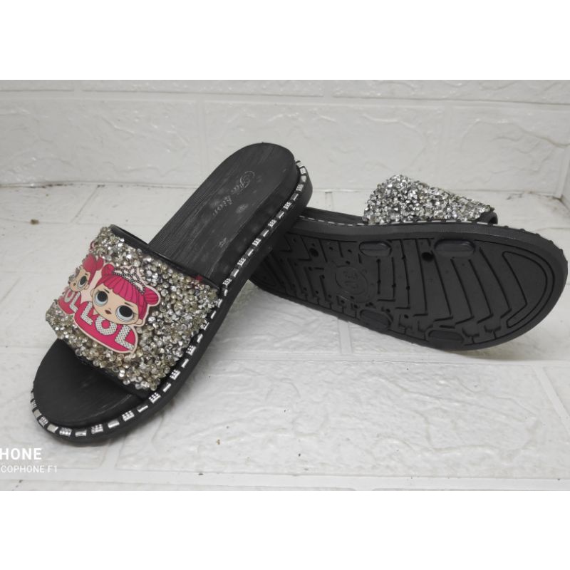 SANDAL ANAK Tanggung kokop muka bling-bling