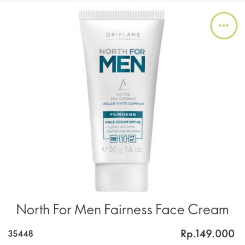 North For Men Fairness/ Ultimate Balance Face Cream Spf18//North For Men Fairness Face Cream Spf18