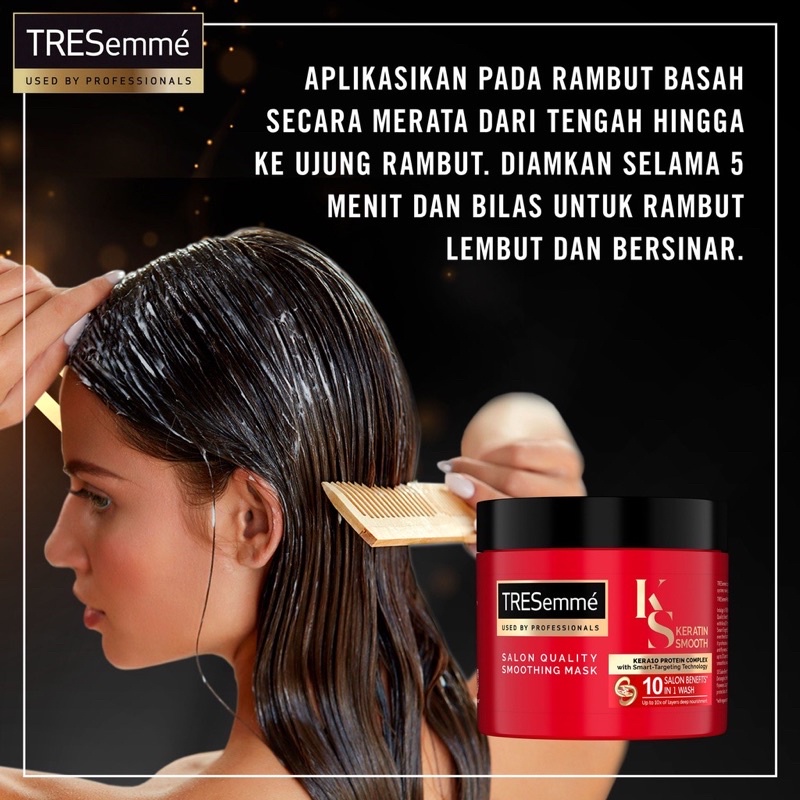 Tresemme Keratin Smooth Deep Smoothing Hair Mask Hairmask Original BPOM COD 180ml