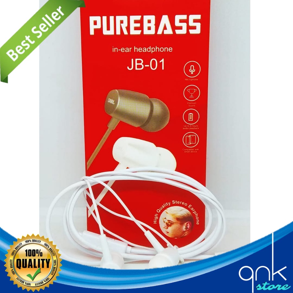 Handsfree Earphone Handset JBL JB-01 Super Bass