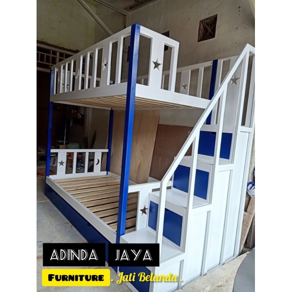 tempat tidur anak tingkat minimalis ukuran 100×200×180