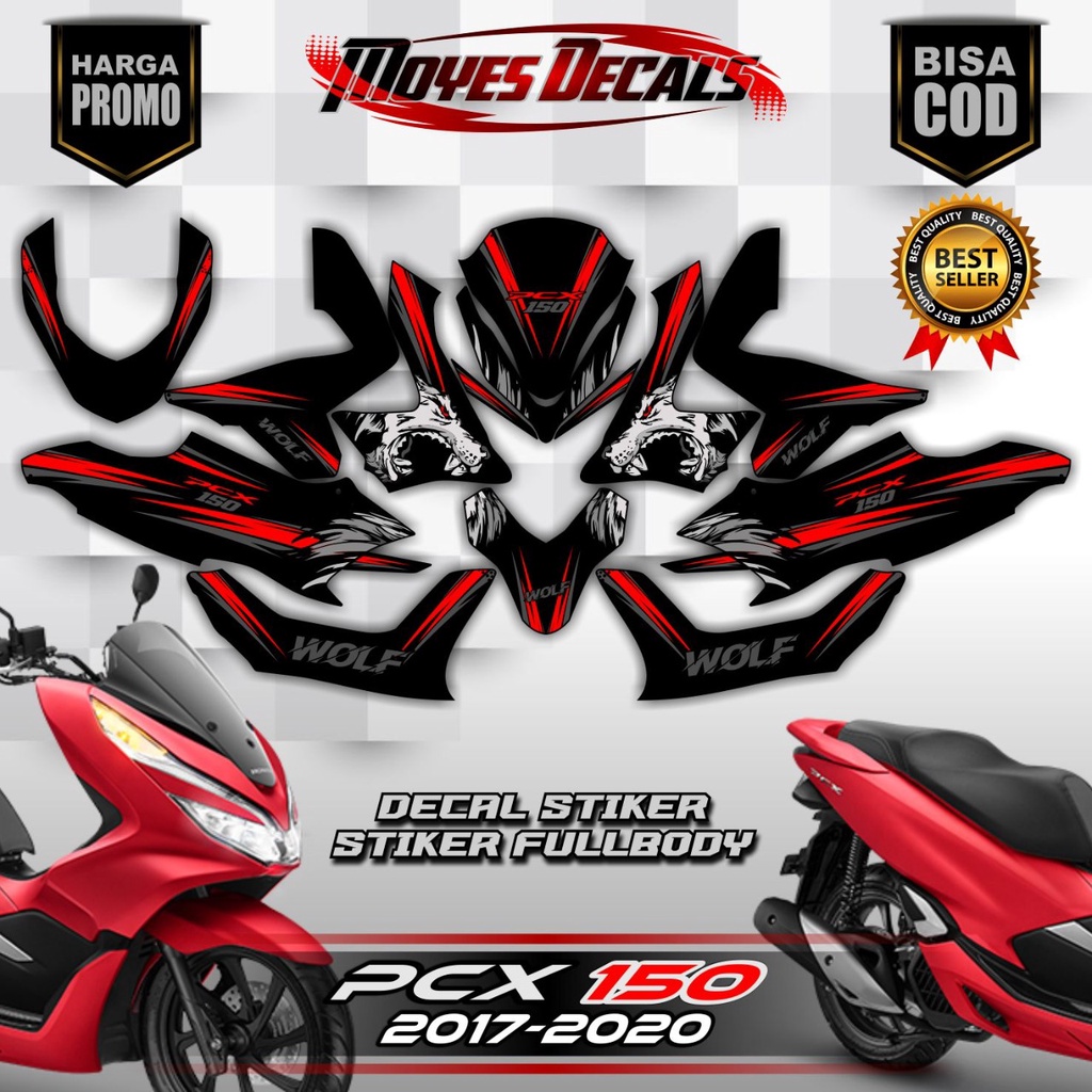 BISA COD decal sticker striping Honda PCX 150 Decal Sticker PCX 150 Full Body Sticker Motor Honda PC
