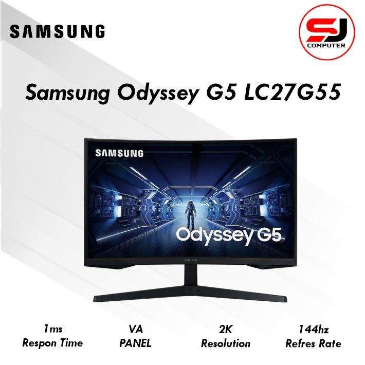 Samsung Odyssey G5 LC27G55 LC27G55TQWE Curved Gaming Monitor 27&quot;