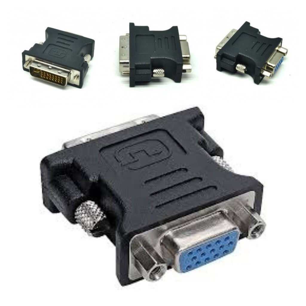 Kabel Konektor Adapter Inverter VGA Female Ke Male DVI.I Dual Link Video PC 111158