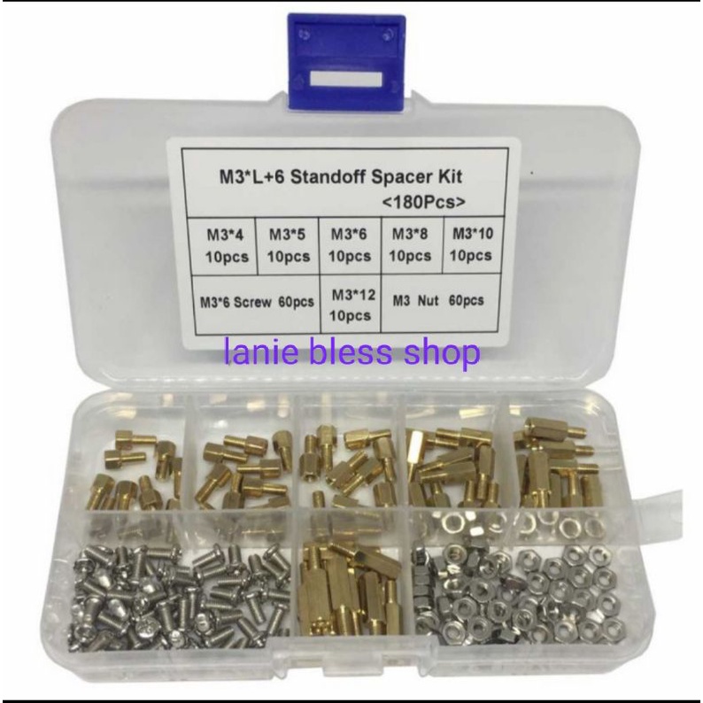 spacer set PCB kaki dudukan penyangga PCB stand off spacer kit baut