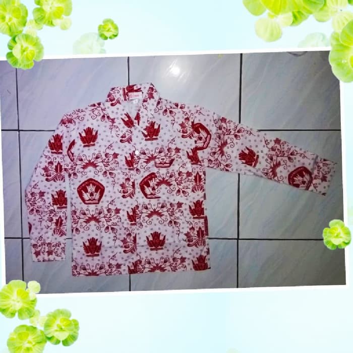 BAJU SERAGAM BATIK SD LENGAN PANJANG