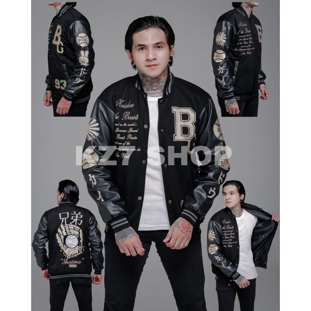 Jaket varsity bordir baseball bgsr