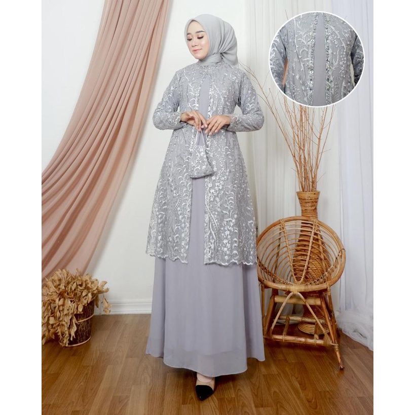 Gamis Cinderalla Terbaaru / Kebaya Modern Original Terbaru / Outfit Kekinian / Wisuda Pesta Kondangan / Fashion Muslimah