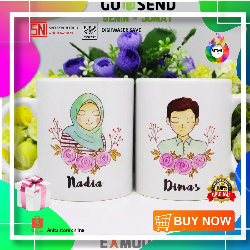 ASTONE KADO SOUVENIR PERNIKAHAN  / KADO / Hadiah / Ulang tahun / Mug / WISUDA  / BAYI / UNIK / MUG C