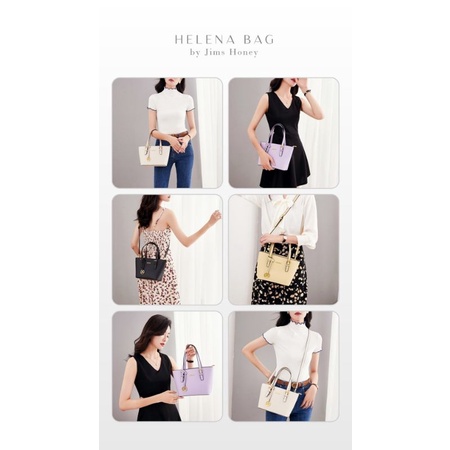 HELENA BAG JIMS HONEY ORI TAS SELEMPANG WANITA TOTE BAG JINJING IMPOR FASHION CEWEK KOREA ELEGAN