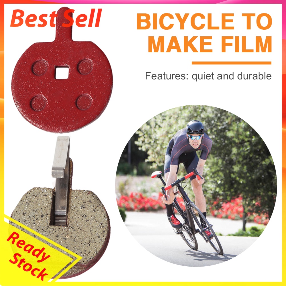 2 Sets Mountain Bicycle Brake Pads Wear-Resistant Quiet Bike Disc Brake Pad