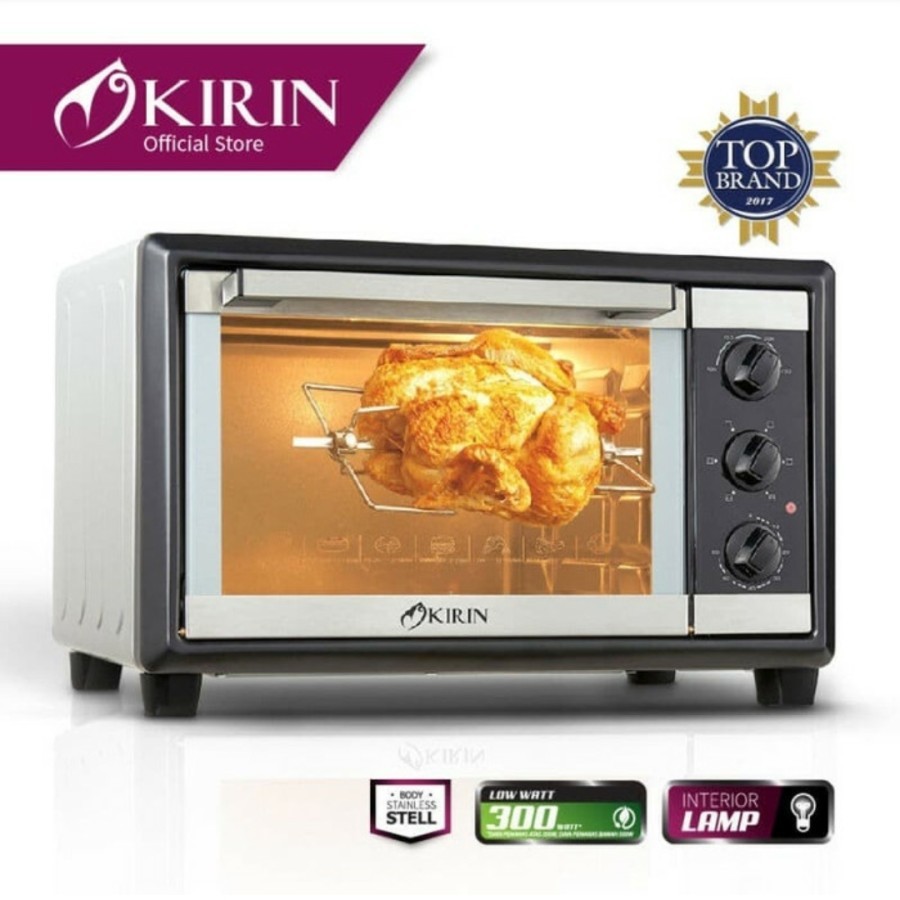 KIRIN Oven LIstrik 20 Liter / Electric Oven 20 Liter + Lampu KBO 200 RA - Garansi Resmi 1 Tahun