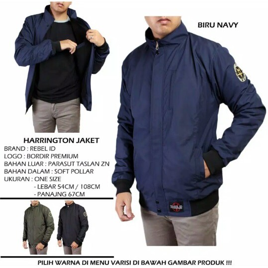 Jaket Parasut Pria Harrington