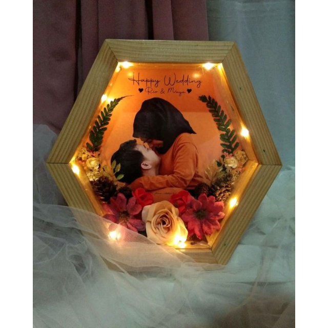 FRAME KADO HEXAGONAL l FRAME HEXAGONAL l FRAME KADO l FRAME SEGI 6 l FRAME KADO l GIFT FRAME