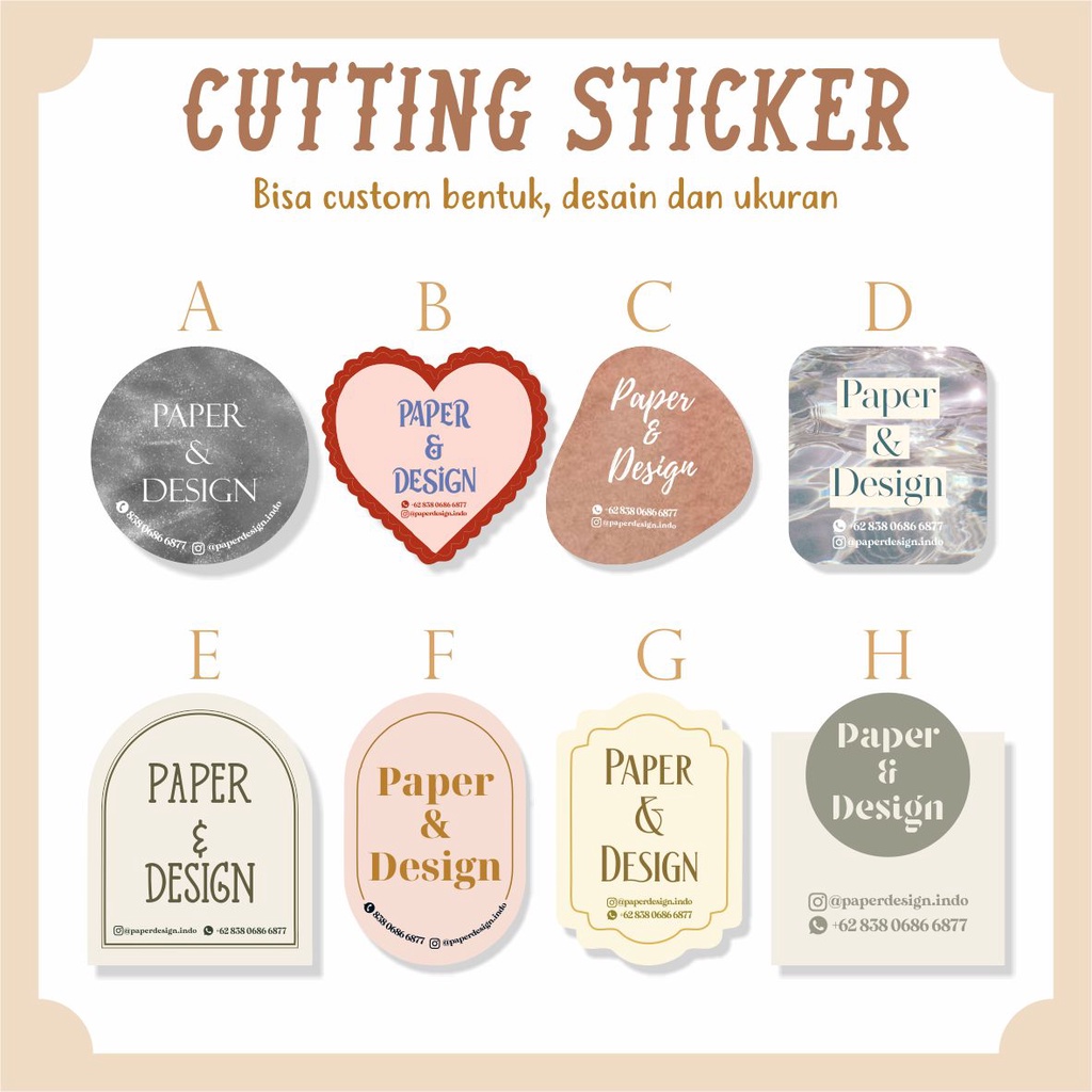 

Print Sticker Logo Bentuk Custom | Print Logo Sticker Custom | Stiker logo | Cutting Stiker