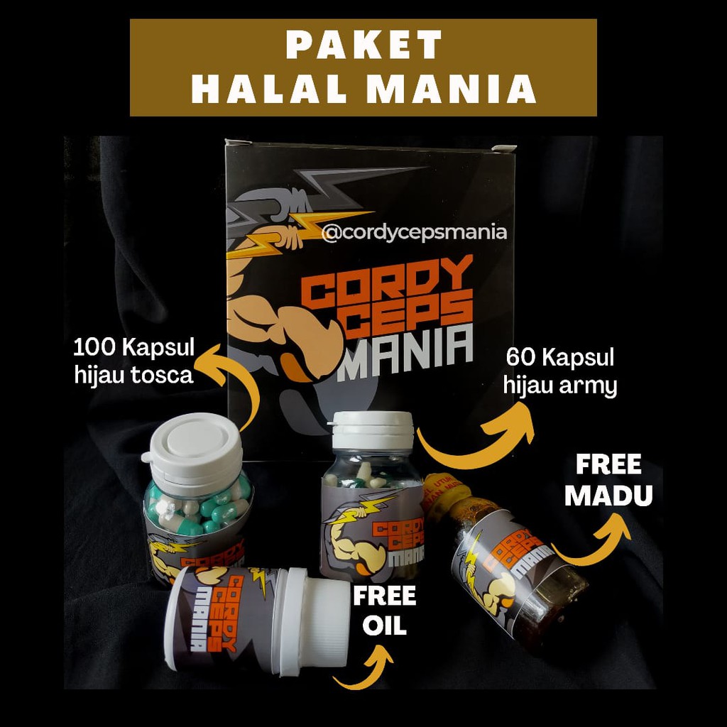 VITAMIN STAMINA PRIA CORDYCEPS PAKET HALAL MANIA
