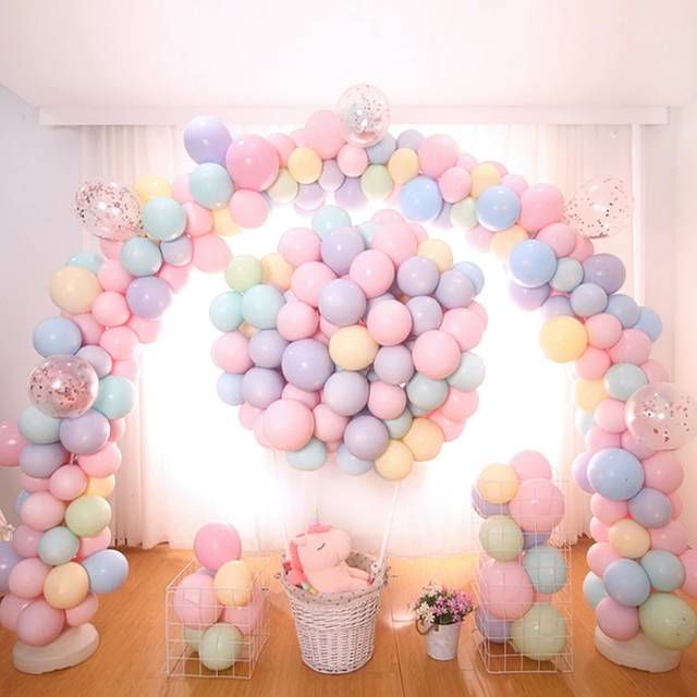 100 pcs Balon Latex Maccaron / pastel tebal 12 inc macaron soft doff