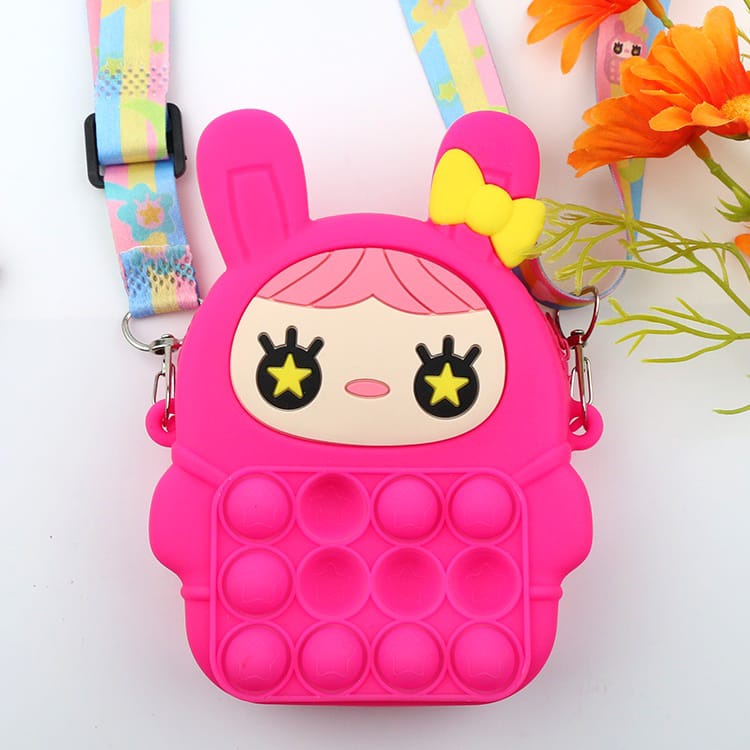 TAS POP IT MOTIF ANAK CEWEK / TAS POP IT LUCU / TAS POP IT PREMIUM / TAS POP IT MURAH