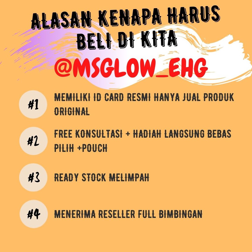 PERAWATAN WAJAH MS GLOW WHITENING MS GLOW ORI SERUM MS GLOW