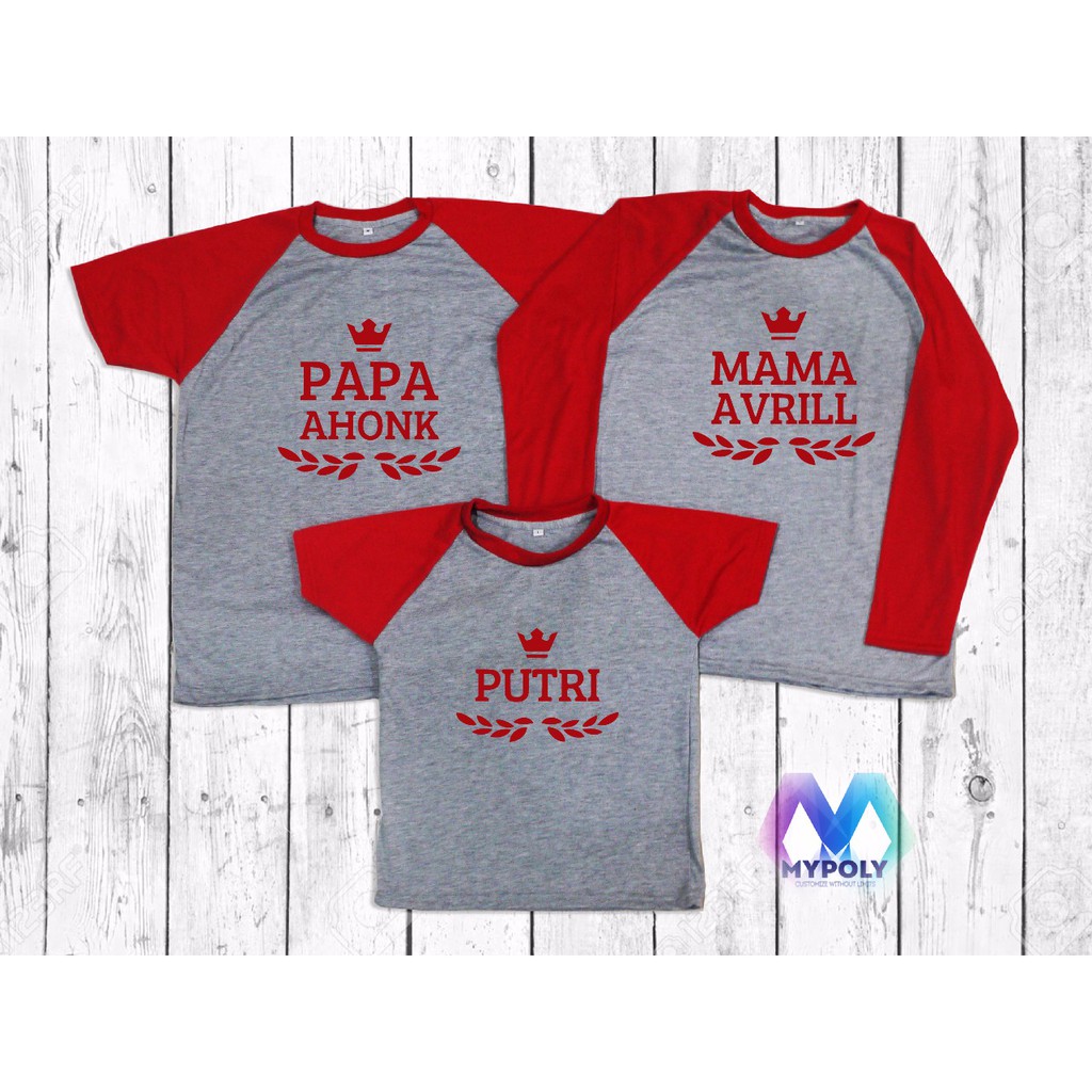 Kaos Family Couple Desain Keluarga Family Bisa Cetak Nama