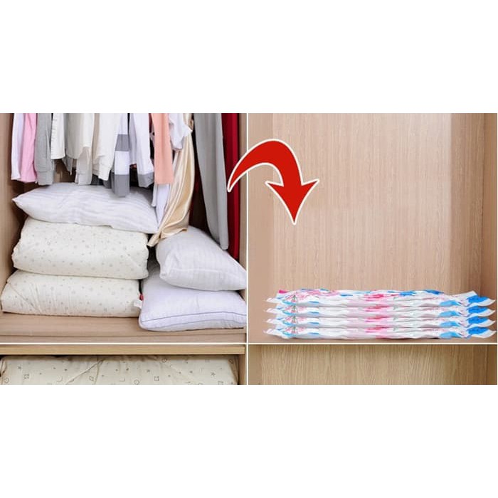 Plastik Vacuum Bag 50X70CM isi 2 dalam 1 paket High Quality