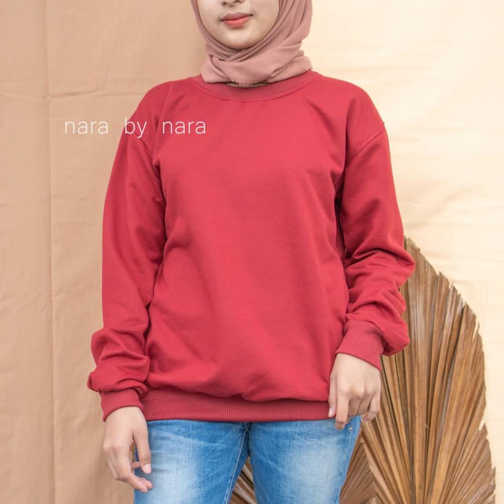 Nara Grosir - Basic Sweater L Sweater Polos L Sweater Pria Dan Wanita