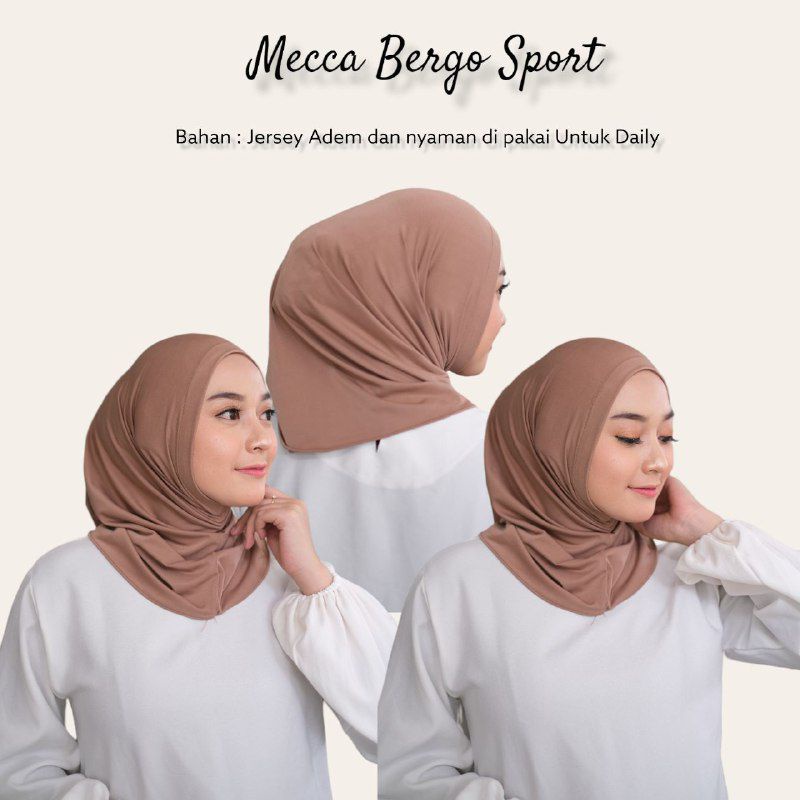 Hijab sport Non pet size S M L XL Inner Ciput Ninja Antem Anti Budeg Daleman Hijab Bergo Malay Jerse