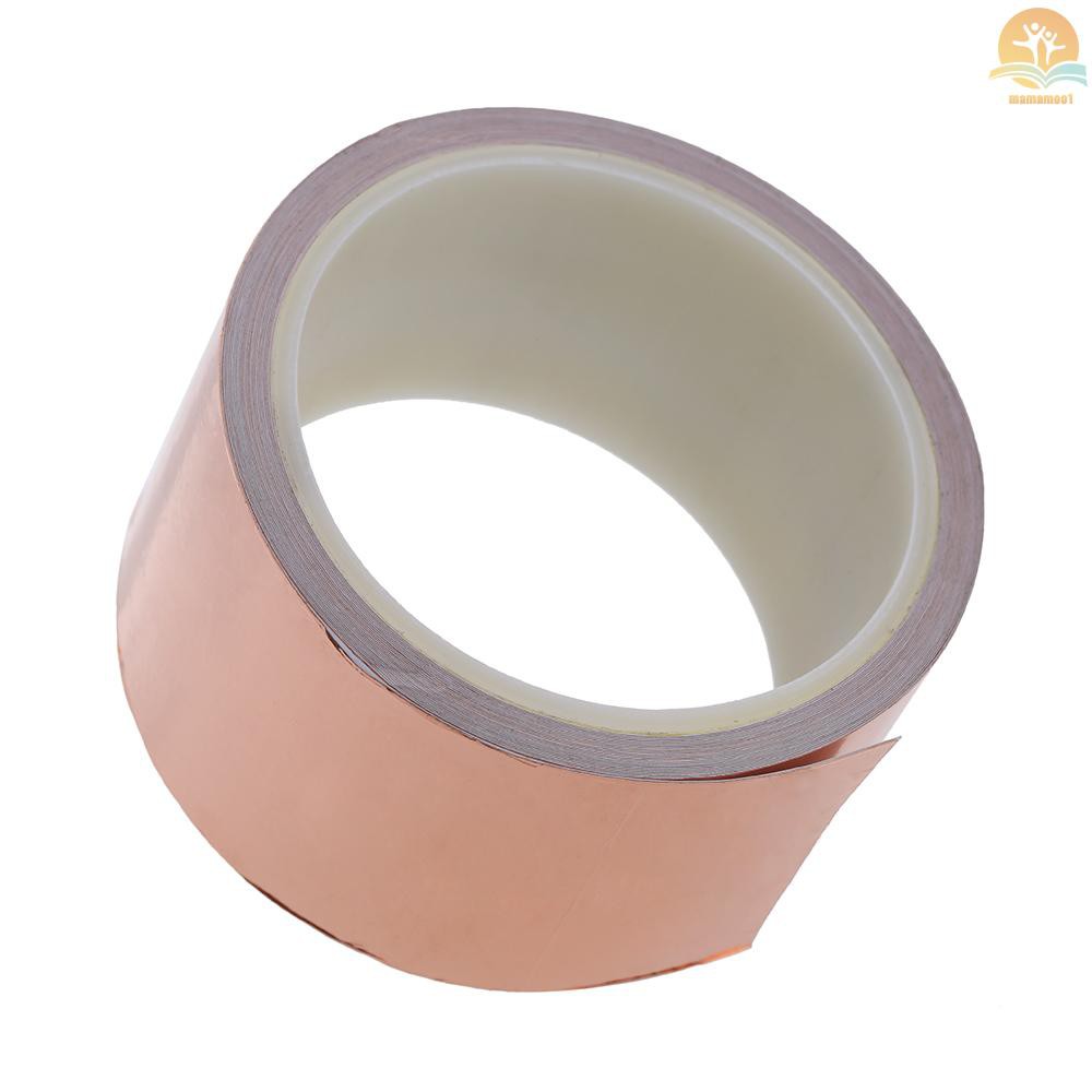 50mm * 10m One Side Copper Foil Tape EMI Shielding Single Conductive Adhesive for Guitar