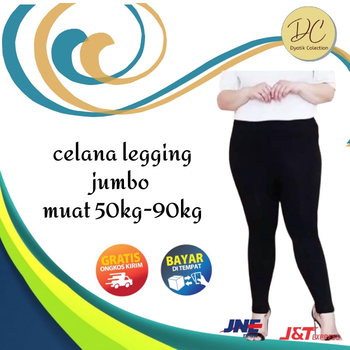 Bawahan Celana Leging Jumbo Polos Celamis Jersey Panjang Legging Wanita Celana Senam