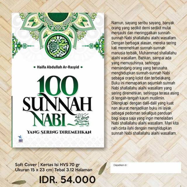 *100 sunnah nabi yang sering diremehkan*