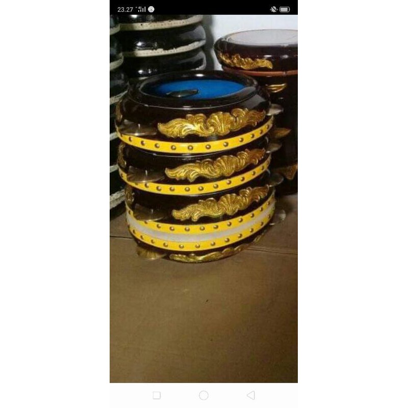 Hadroh ukir Jepara isi 4 pcs bonus tas promo