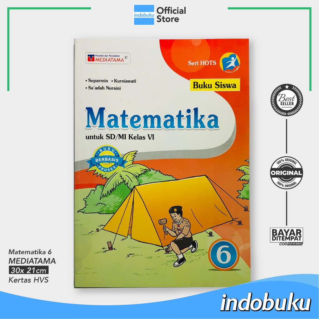 BUKU MATEMATIKA K13 SD KELAS 6 MEDIATAMA
