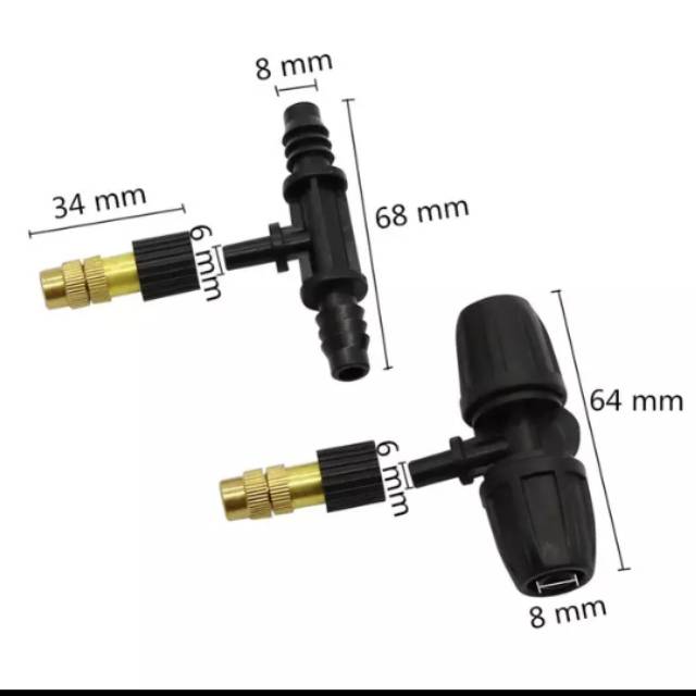 Nozzle kuningan sprinkler pengkabutan
