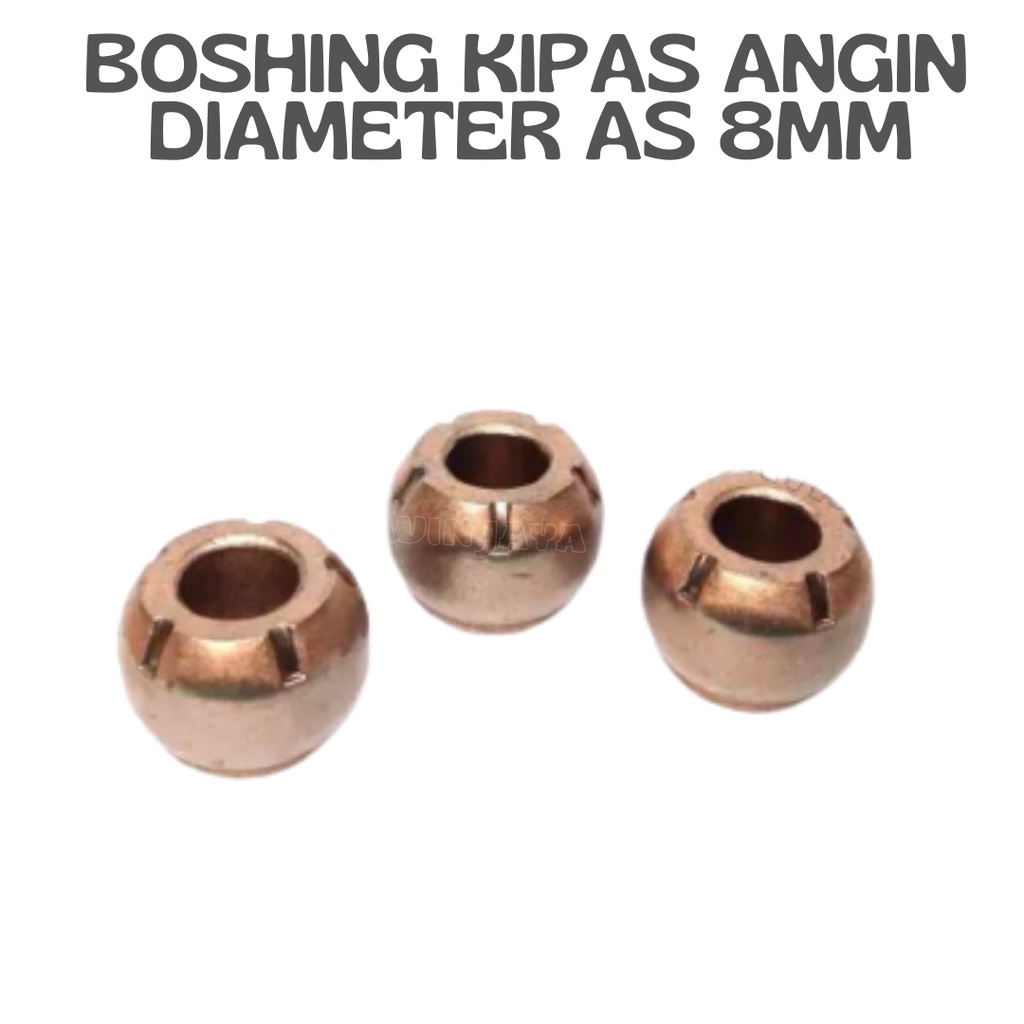 BOSHING KIPAS ANGIN 8mm BULAT BOS BEARING KIPAS ANGIN UMUM - BUSHING