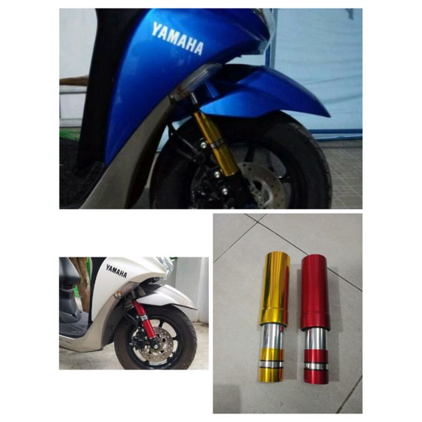 cover shock depan belakang yamaha gear yamaha freego