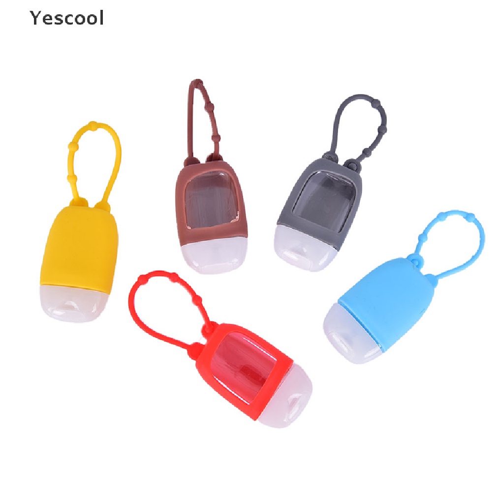 Yescool 1pc Botol Hand Sanitizer / Parfum Portable Bahan Silikon Untuk Travel