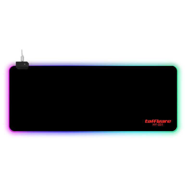 Gaming Mouse Pad Glowing RGB LED High Precision / Mouse Gaming Rgb Rog Xl Full LED Warna Warni Custom Ukuran Besar / Desk Mat Mate Leather Gaming Rgb Anti Slip / Alas MousePad Menyala Glowing Usb Cable / Tatakan Mouse Laptop Komputer Polos Halus Murah Ori