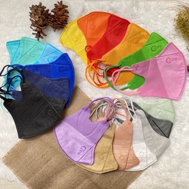 Duckbill Anak/Dewasa Face Mask Orlee Alkindo Madam Gie Garis Mirip Sensi Warna Warni (Earloop dan He