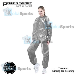 Power Sport Jaket Sauna Suit Setelan Baju Hoodie Plus