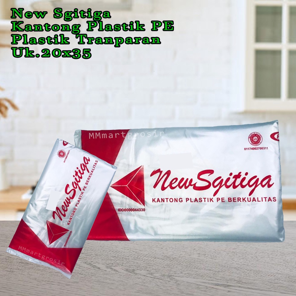 New Sgitiga / Kantong Plastik PE / Plastik Tranparan / Uk.20x35