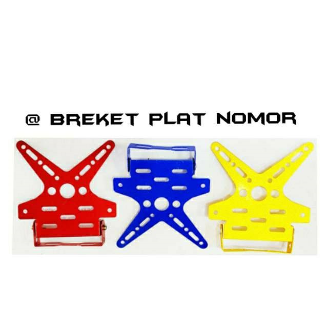 BREKET PLAT BINTANG UNTUK PLAT NOMOR