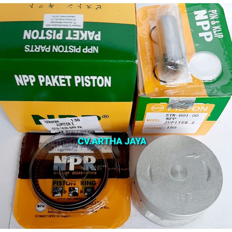 PISTON KIT NPP YAMAHA JUPITER Z / VEGA R NEW ( STD / 050 / 100 / 150 / 200 ) ( 51 / 51,5 / 52 / 52,5 / 53 ) (5TN-1630-NPP)-3